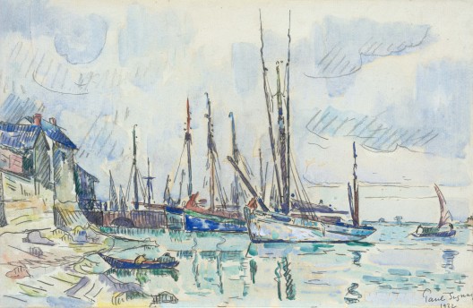Paul Signac - Thonier et sardiniers dans un port breton