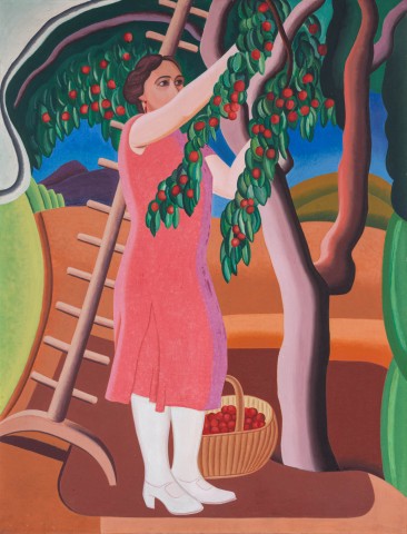 Auguste Herbin - Femme au cerisier