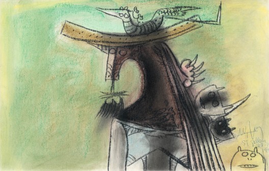 Wifredo Lam - Sans titre (Femme au chapeau)