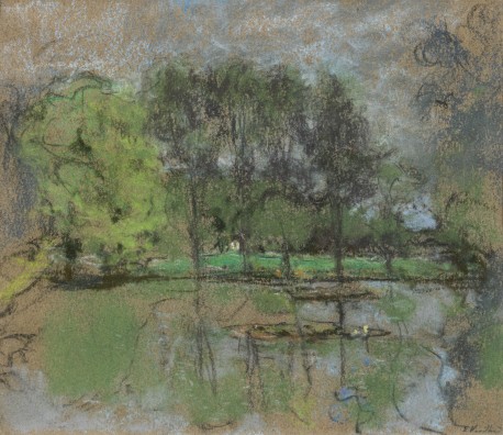 Édouard Vuillard - L’étang sous un ciel gris