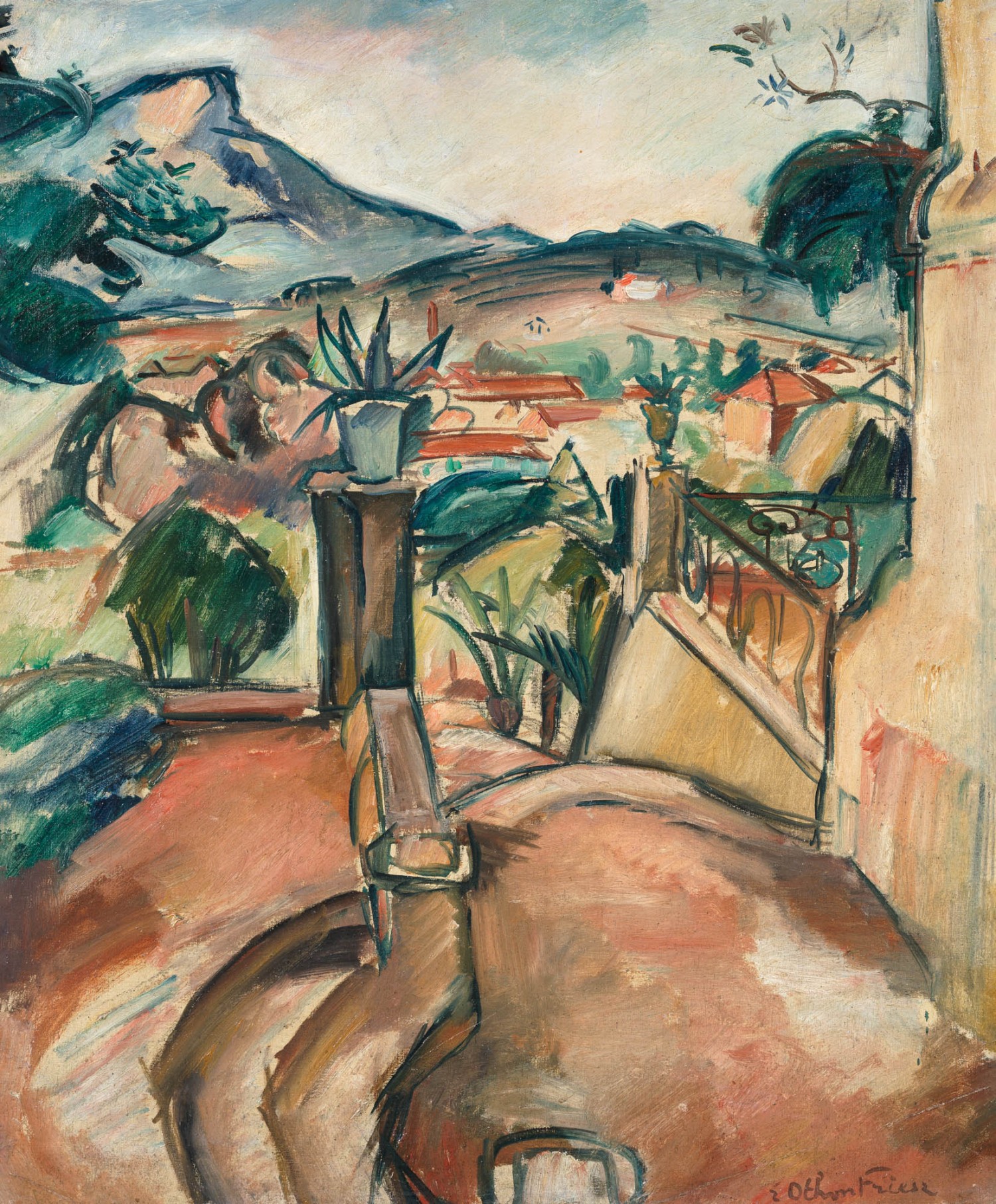 Emile Othon Friesz - La terrasse, Toulon