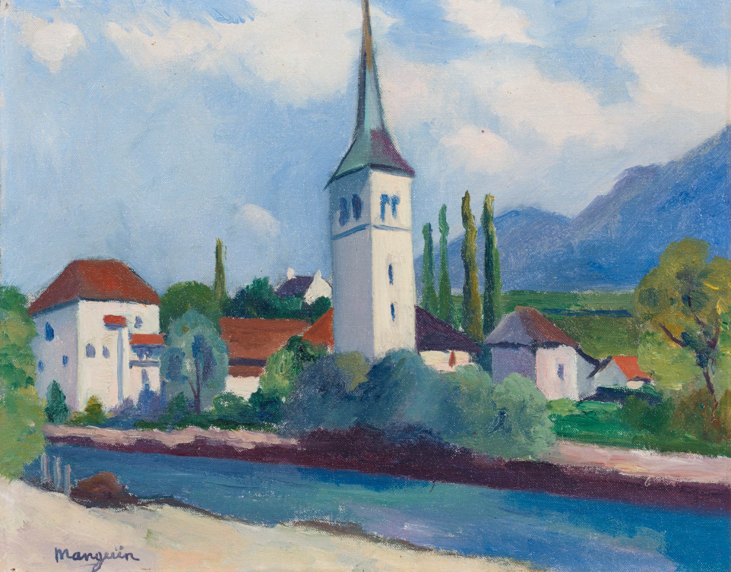 Henri Manguin - Le Château d'en bas, Broc, Suisse