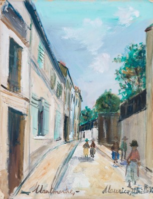 Maurice Utrillo - Rue Cortot, Montmartre