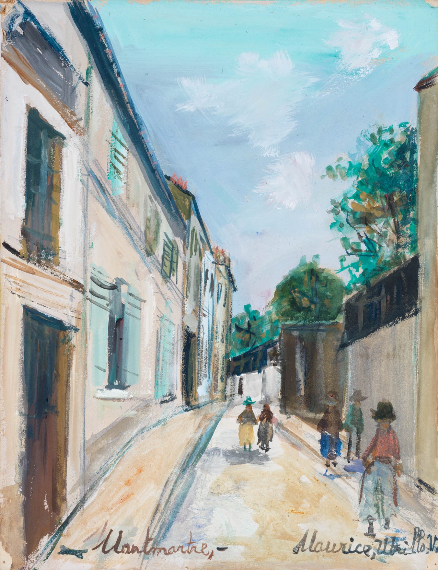 Maurice Utrillo - Rue Cortot, Montmartre