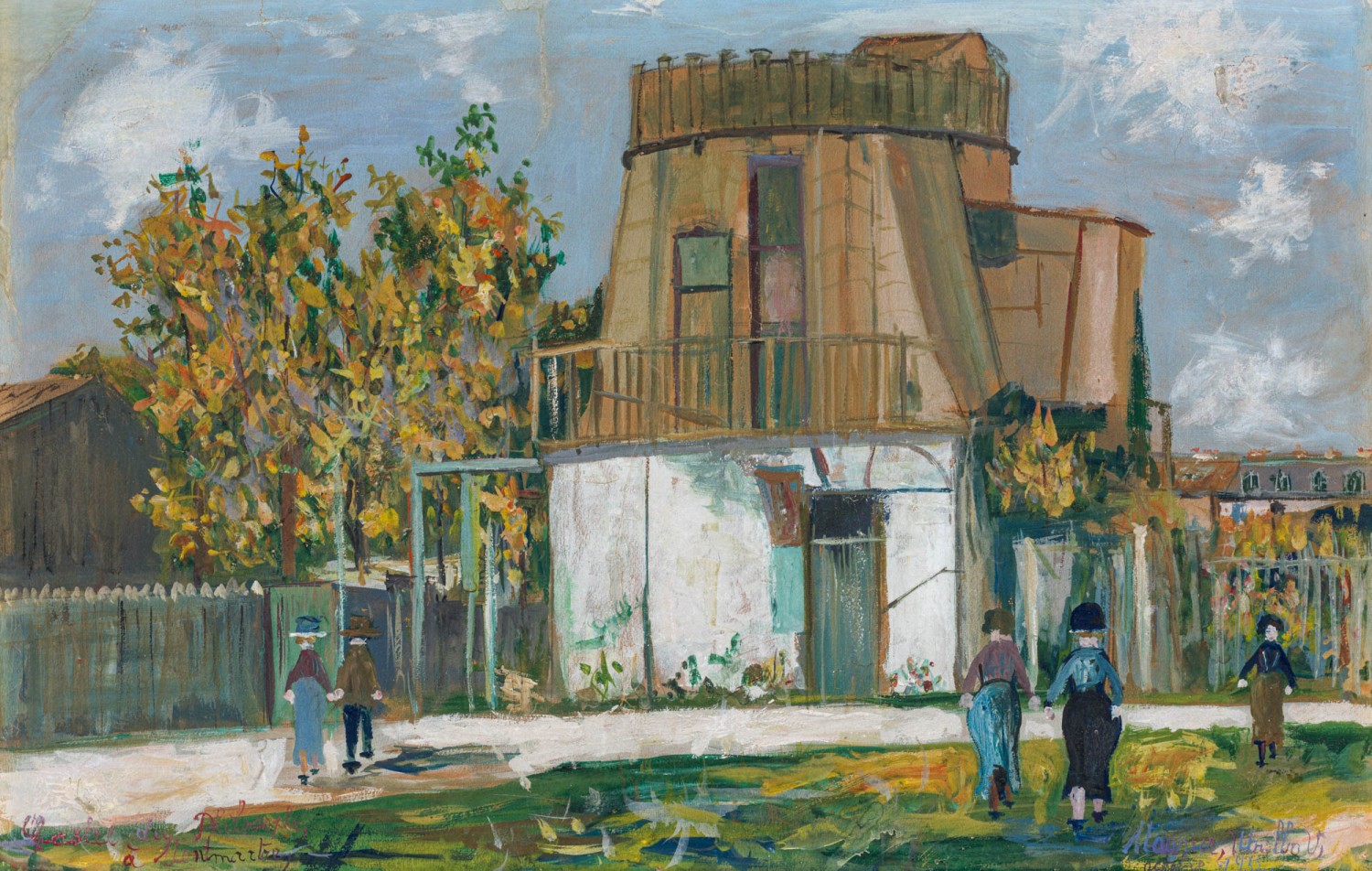 Maurice Utrillo - Le castel du philosophe à Montmartre
