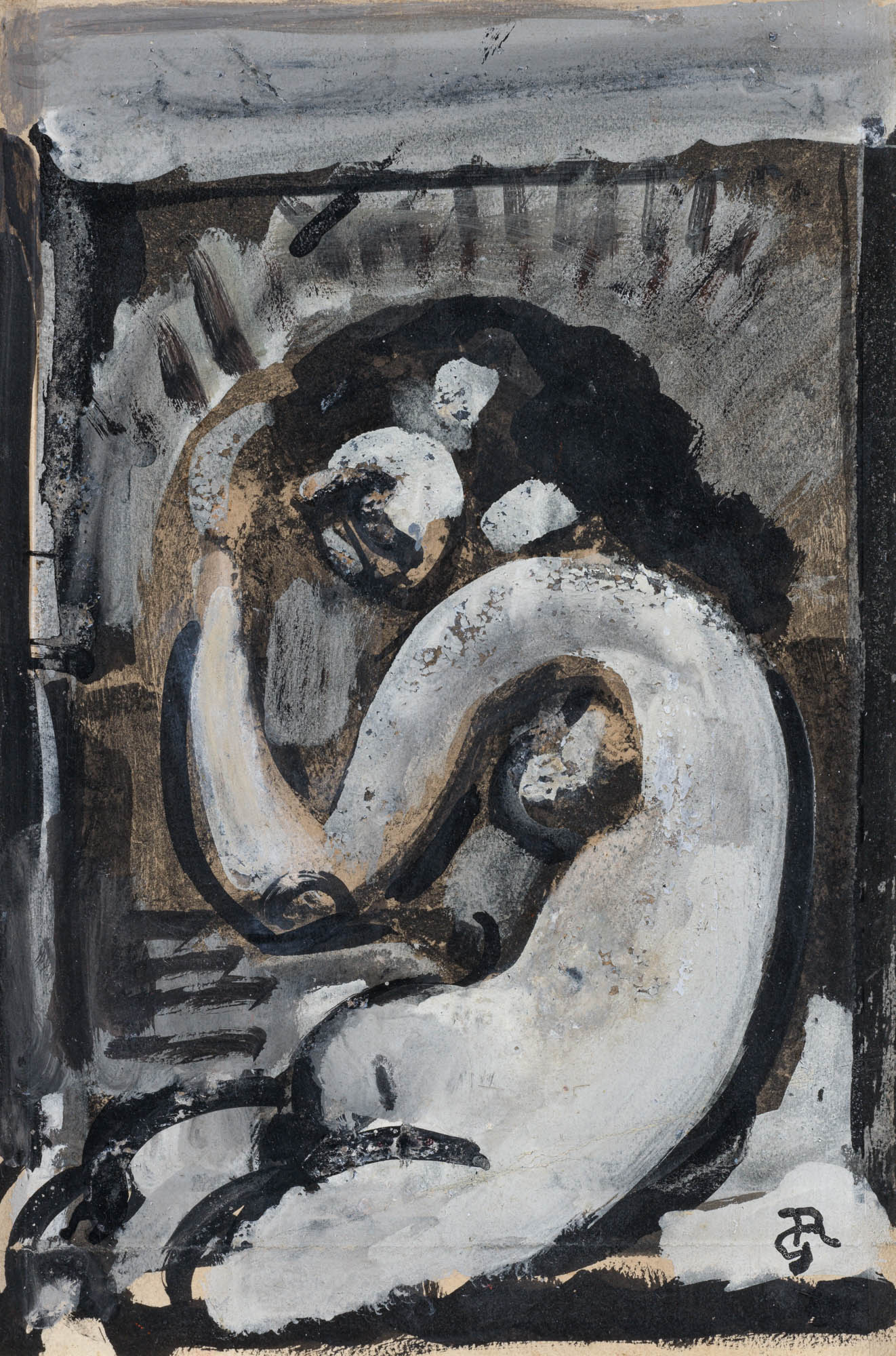 Georges Rouault - Nu accoudé (Fleurs du mal)