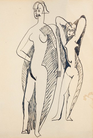 Ernst Ludwig Kirchner - Zwei Akte / Vier Figuren