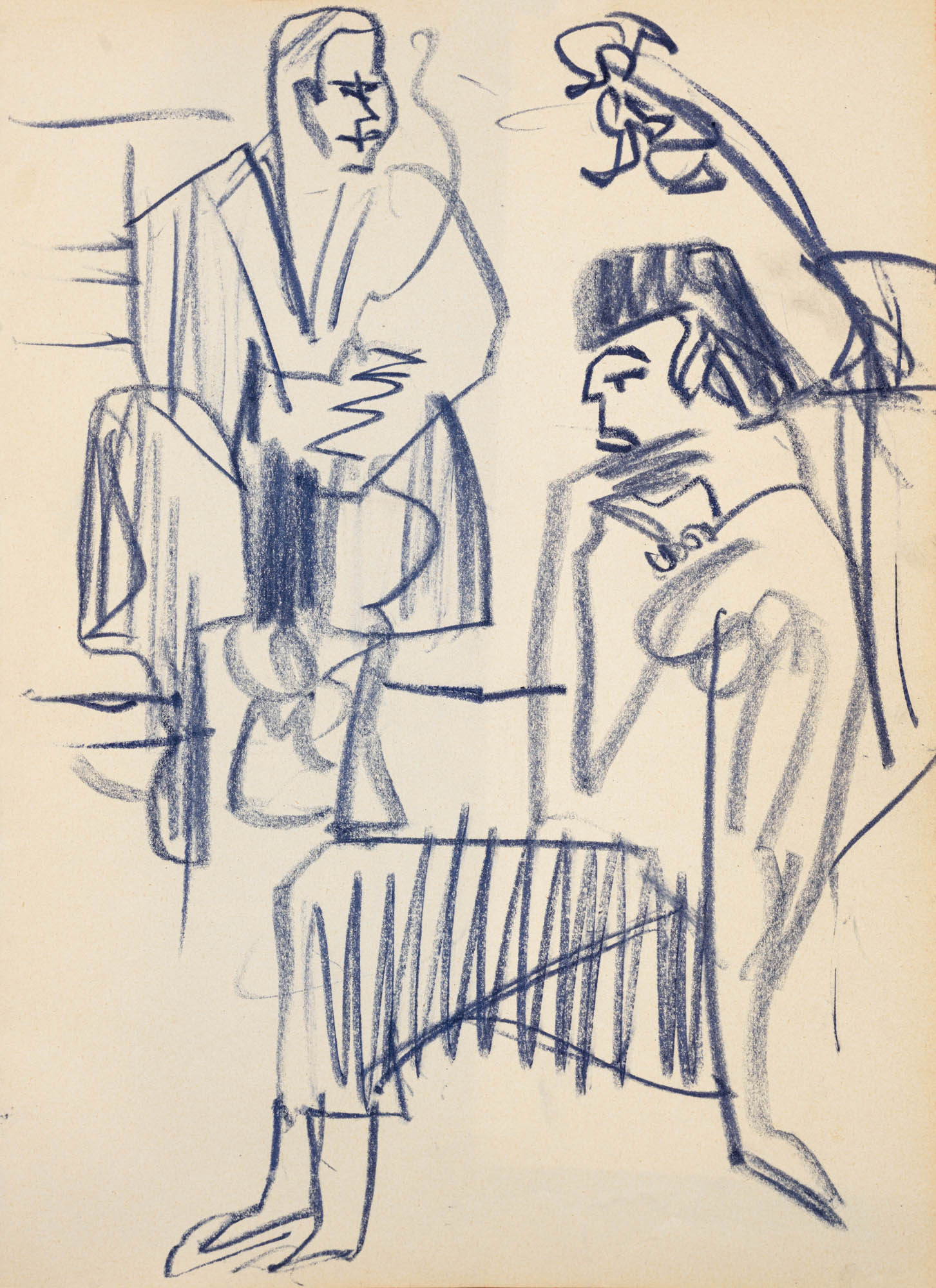 Ernst Ludwig Kirchner - Sitzendes Paar