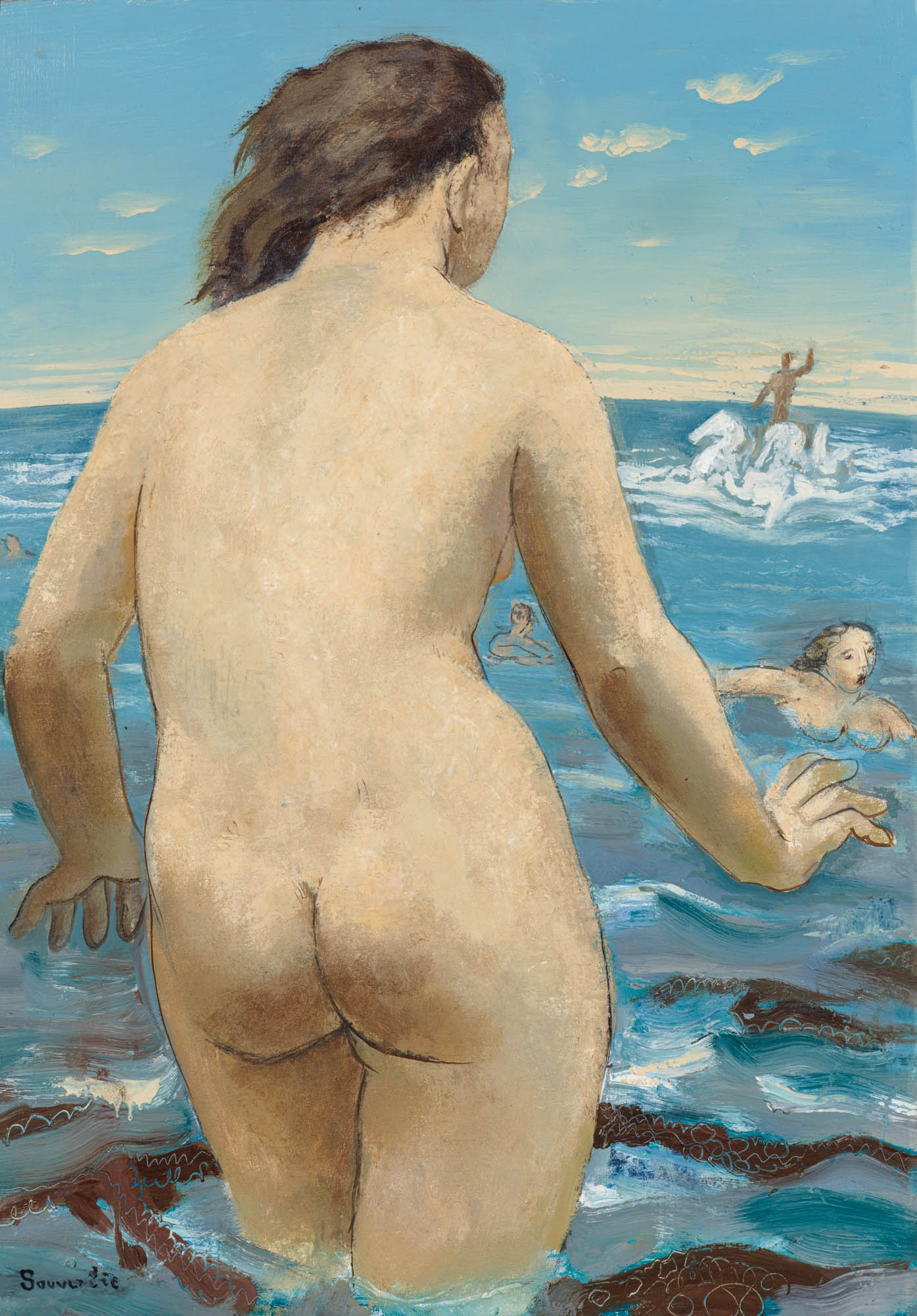 Jean Souverbie - Femme de dos / Le bain