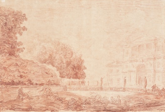 Hubert Robert - Ansicht der Villa Aldobrandini in Frascati