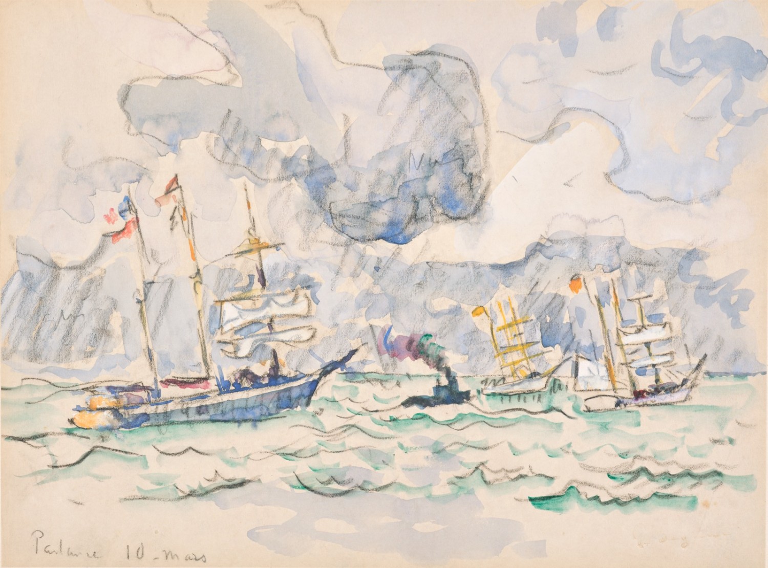 Paul Signac - La Partance, St. Malo