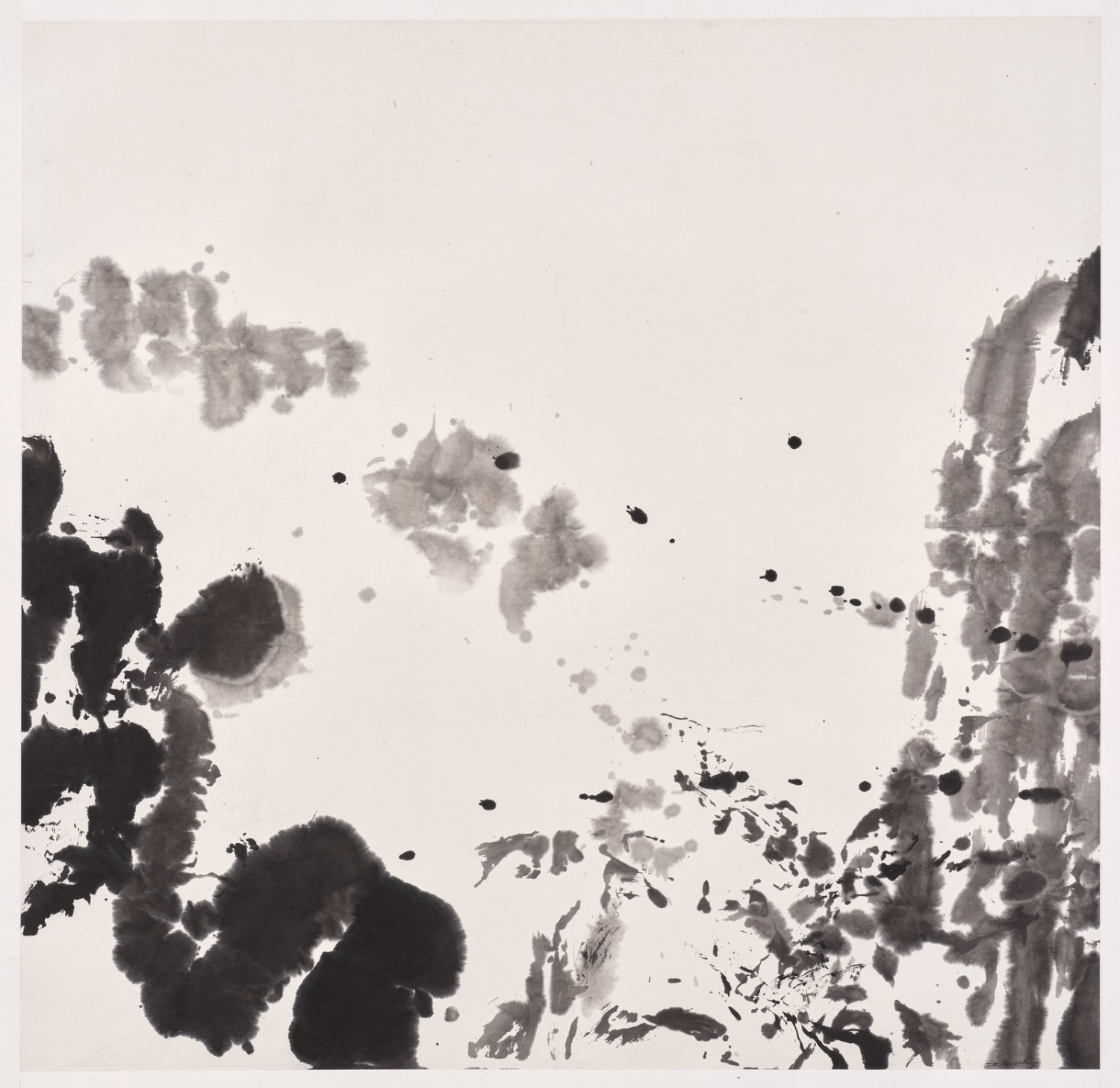 Zao Wou-Ki - Composition abstraite