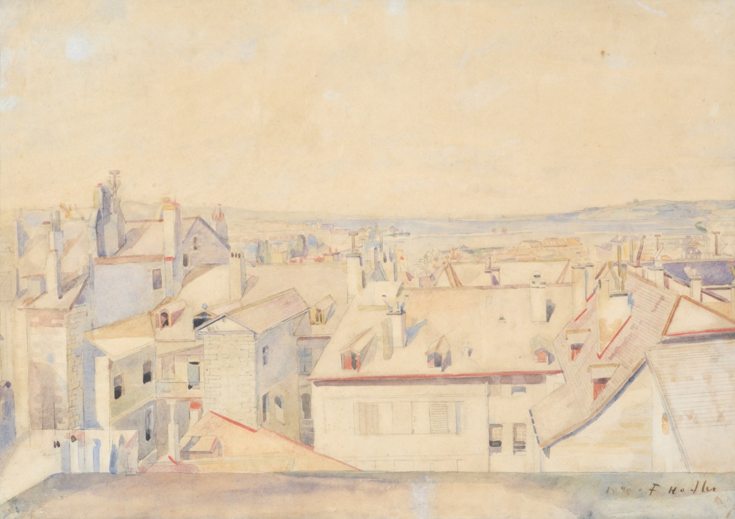 Ferdinand Hodler - Vue de l'atelier