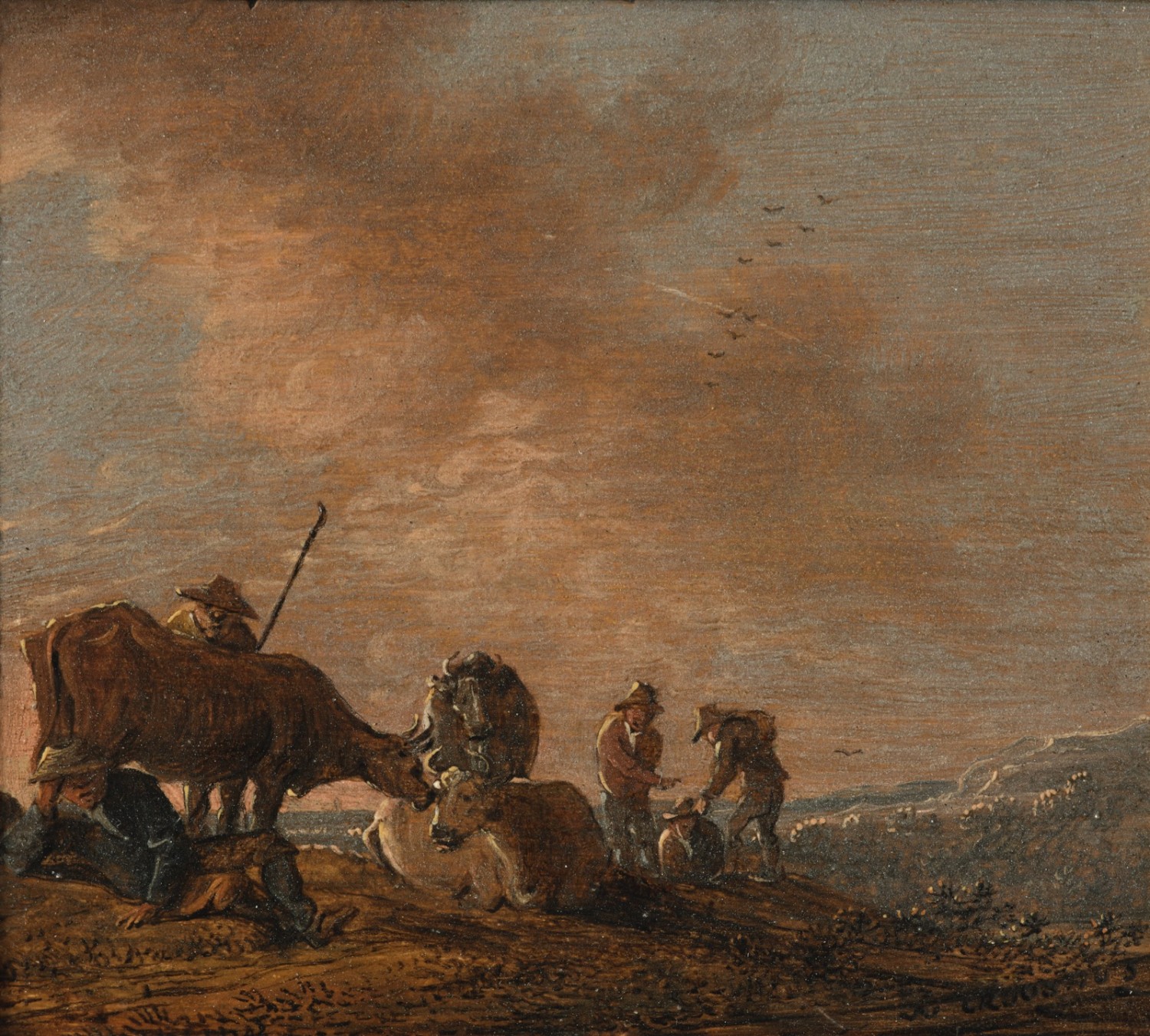 Anthony Jansz van der Croos - Paar von holländischen Landschaften