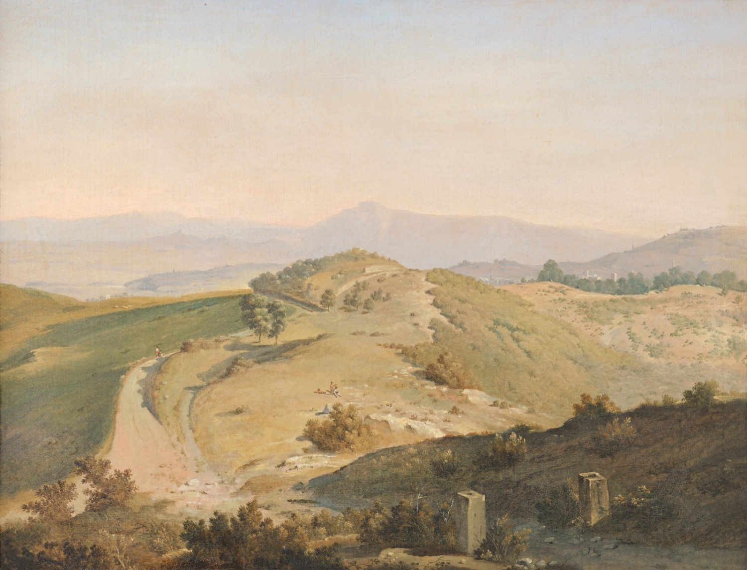 Antonio Marinoni - Italienische Landschaft, Bassano del Grappa