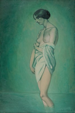 Félix Vallotton - Baigneuse de profil, effet vert et rose