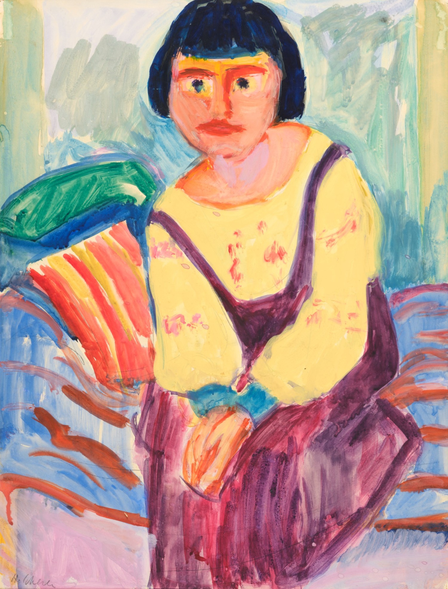 Hermann Scherer - Bildnis einer Frau (Anna Müller)