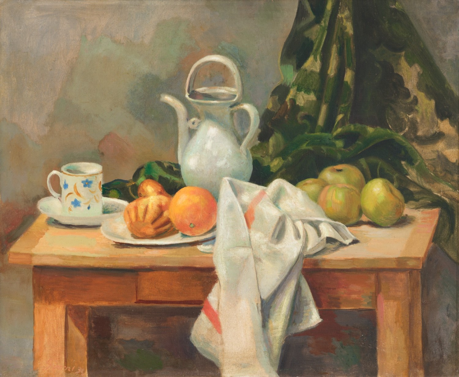 Wilhelm Gimmi - Stillleben mit Frühstücksgedeck