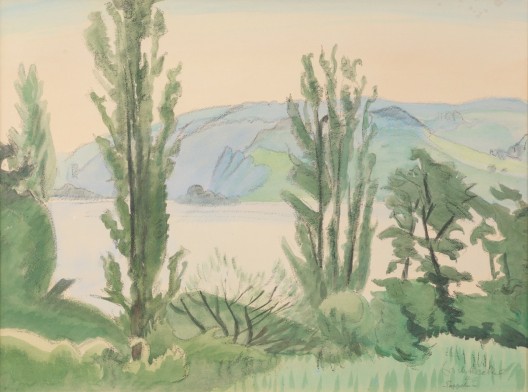 Erich Heckel - Pappeln am Untersee