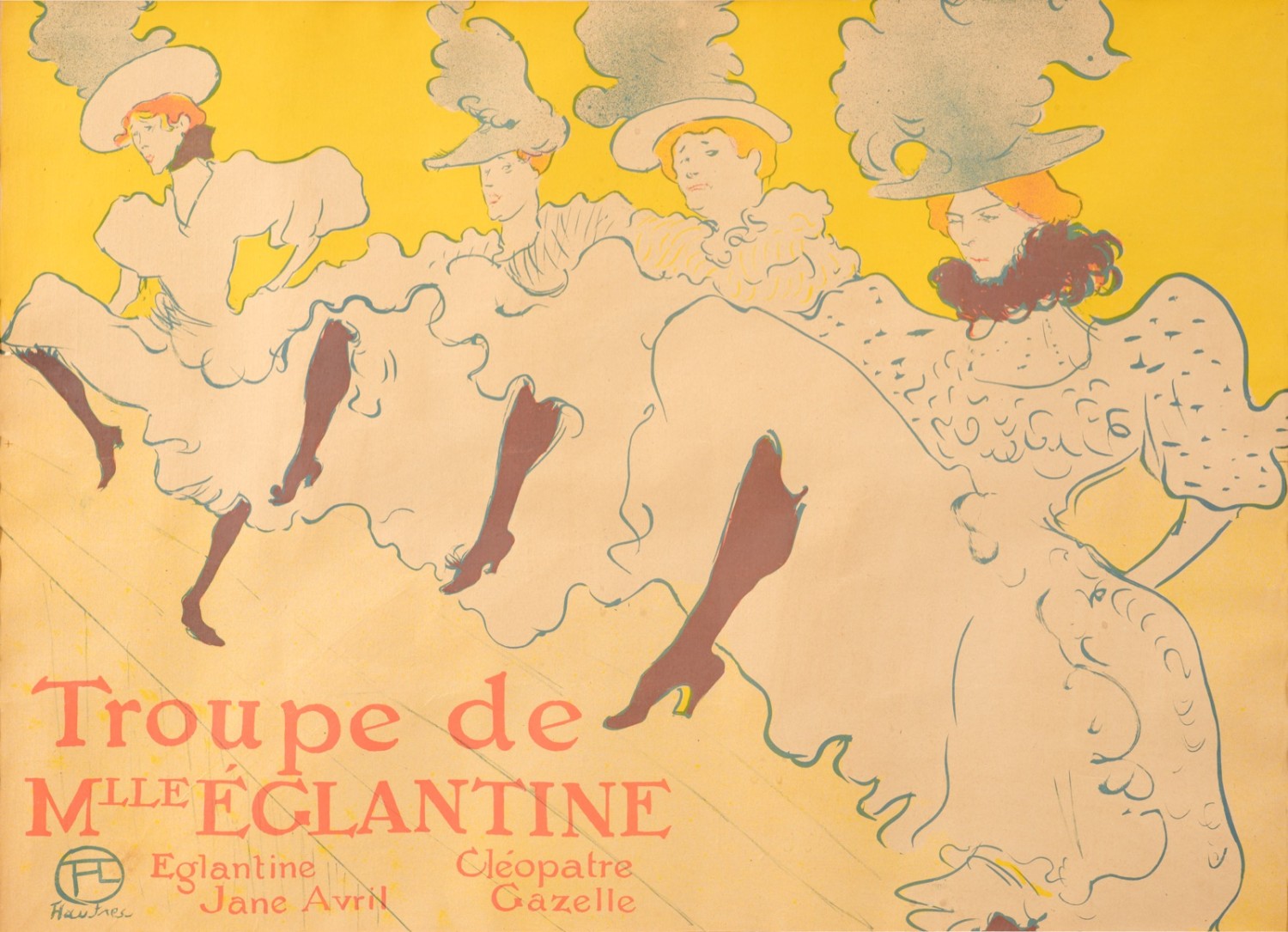 Henri de Toulouse-Lautrec - La troupe de Mademoiselle Églantine
