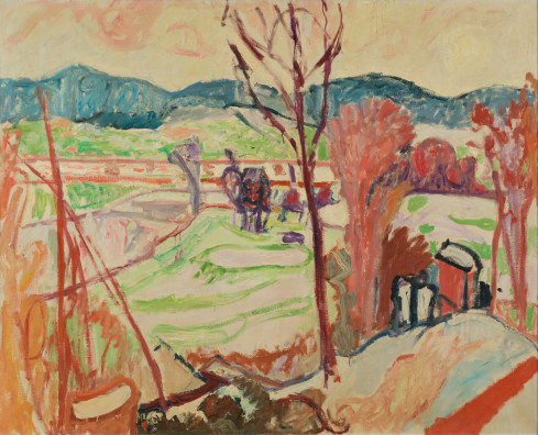 Max Gubler - Limmatlandschaft, Schneeschmelze Unterengstringen
