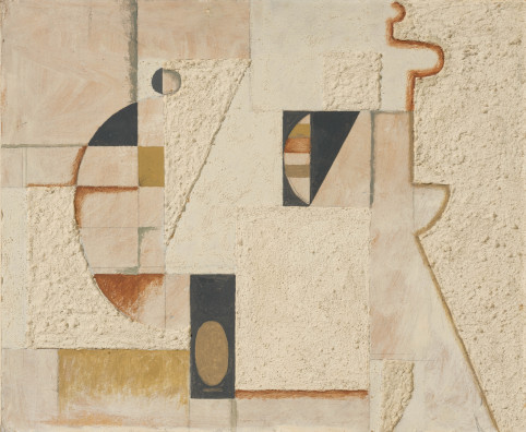 Willi Baumeister - Mauerbild mit Segmenten