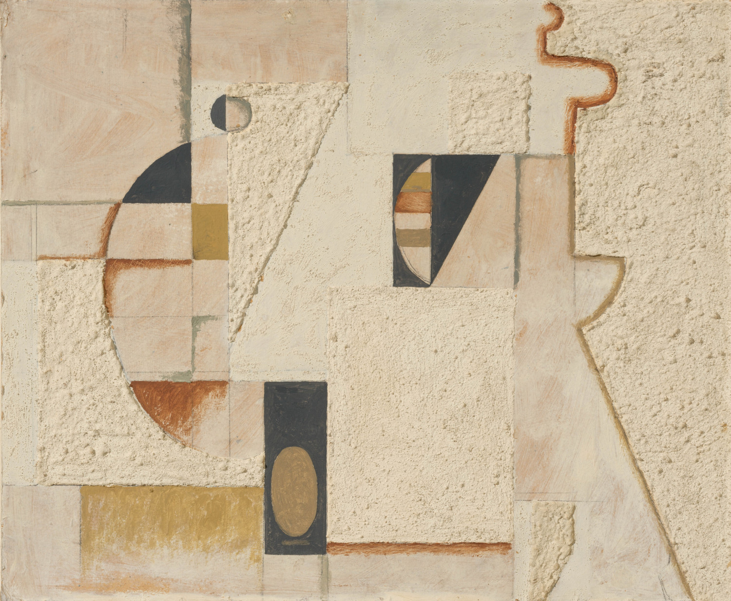 Willi Baumeister - Mauerbild mit Segmenten