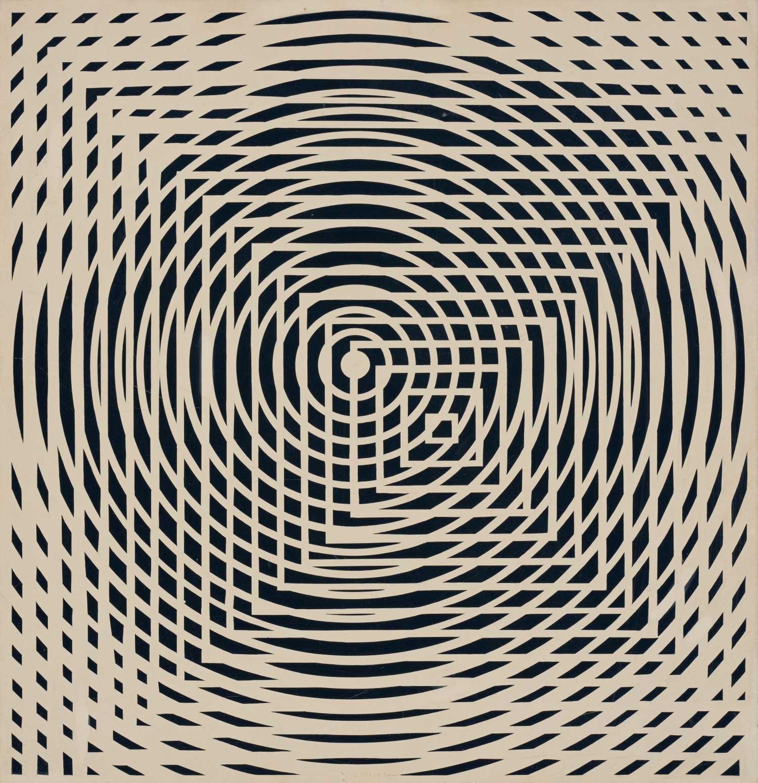 Victor Vasarely - Interférence I, n° 1217