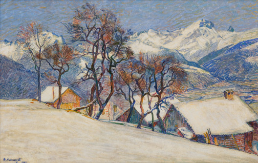 Abraham Hermanjat - Paysage d'hiver