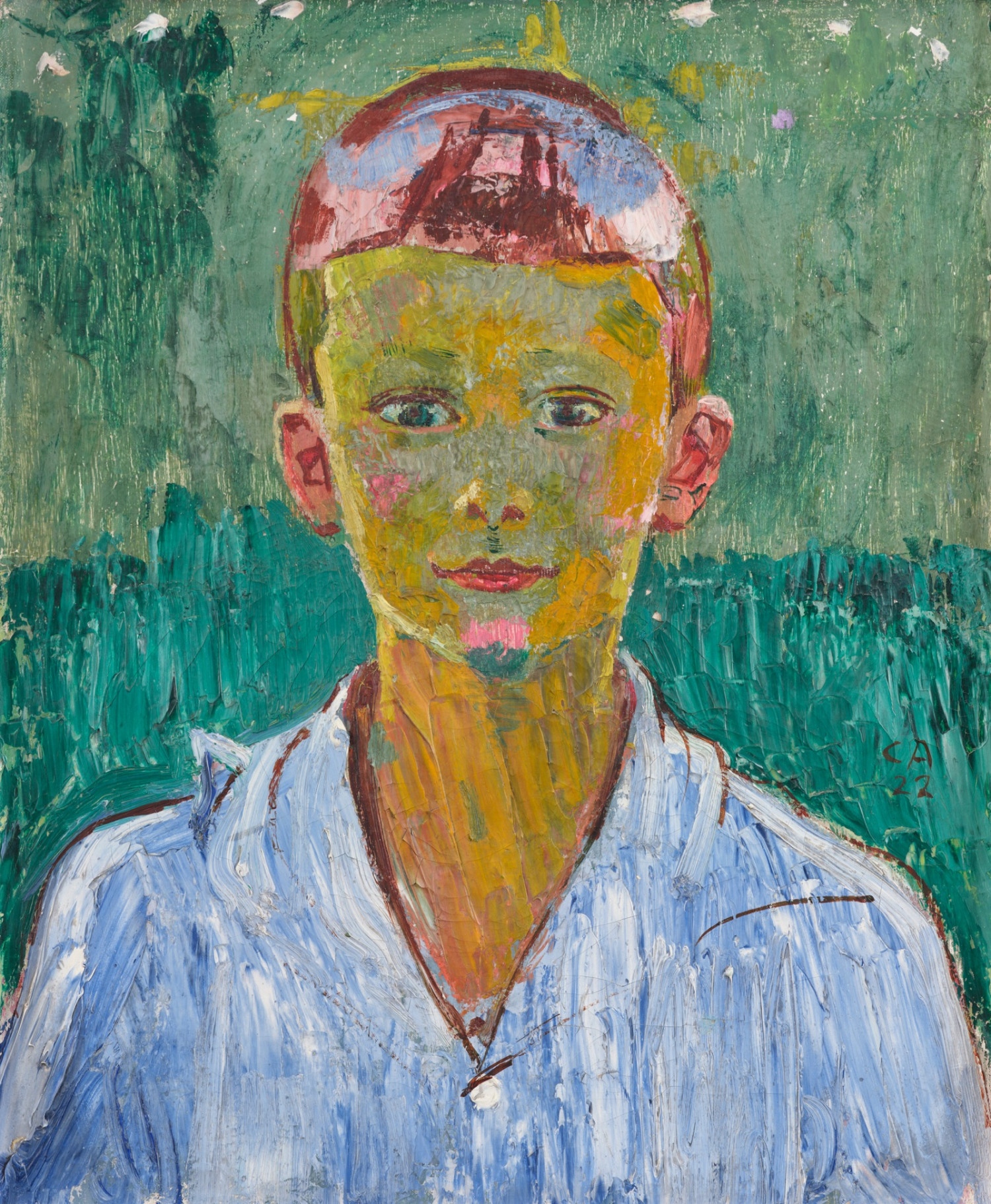 Cuno Amiet - Bildnis Walter Sautter im Alter von 11 Jahren