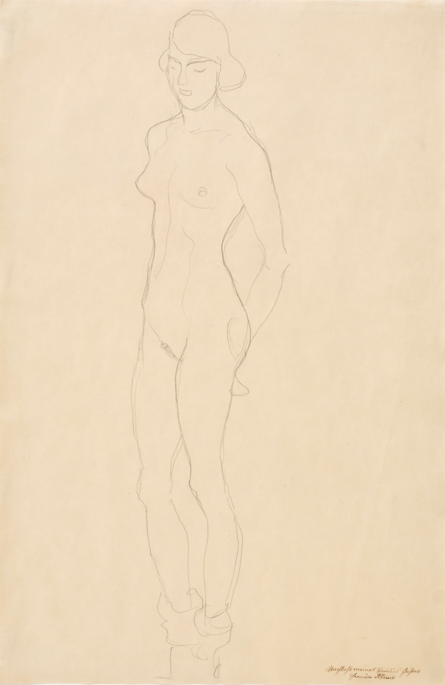 Gustav Klimt - Stehender Akt
