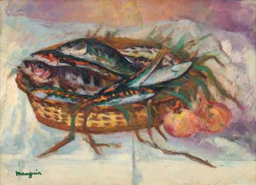 Henri Manguin - Corbeille de poissons