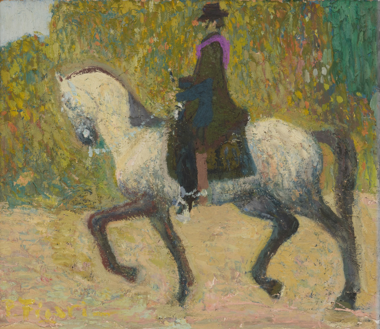 Pedro Figari - El tordillo Pintor oder Der Nationalheld Artigas zu Pferd