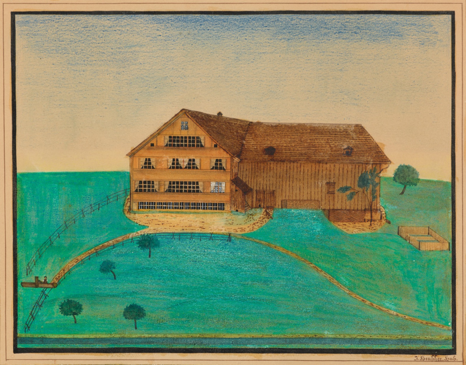 Johann Jakob Heuscher - Bauernhaus im Appenzellerland