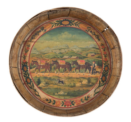 Johannes Müller - Bauer mit Saumpferden und Sennenhunden