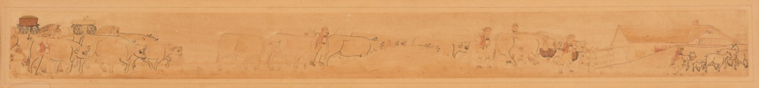 Johann Baptist Zeller - Alpaufzug, Fragment
