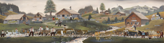 Albert Manser - Alpfahrt nach dem Regen