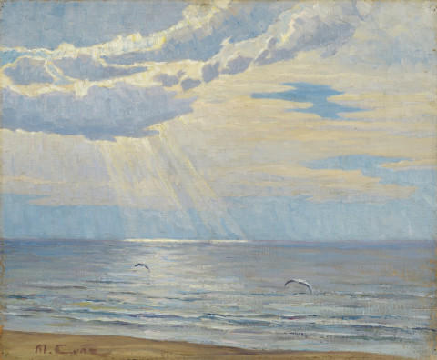 Martha Cunz - Nordsee mit Strahlen