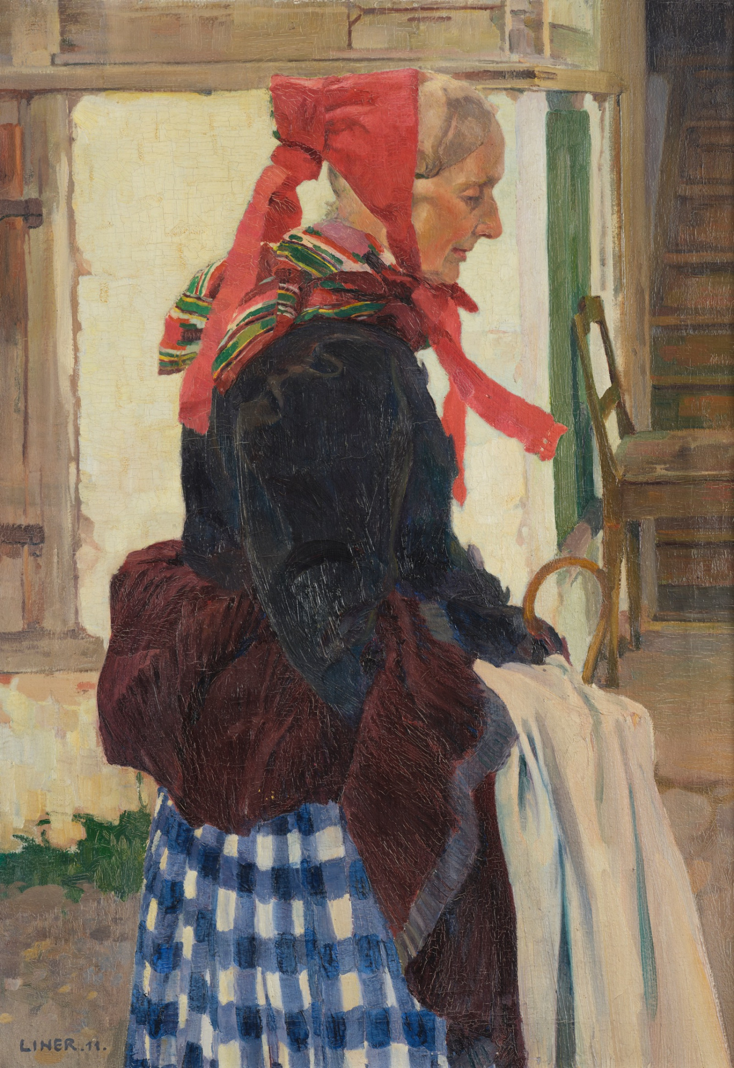 Carl August Liner - Appenzellerin in Tracht