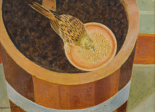 Adolf Dietrich - Vogel am Korn
