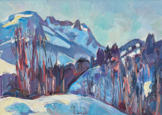 Carl Walter Liner - Blick auf Ebenalp und Öhrli im Winter