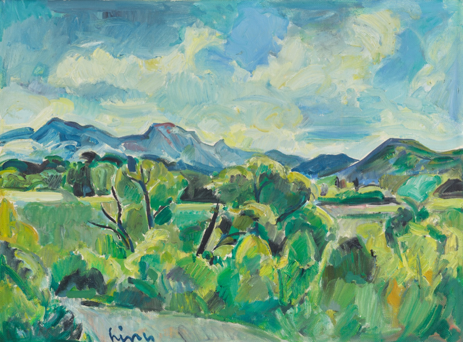 Carl Walter Liner - Landschaft im Appenzellerland, Steinebruch