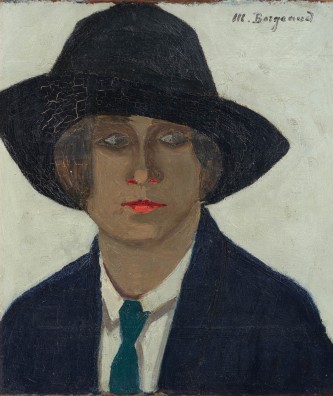 Marius Borgeaud - Dame lisant - 1923 / Femme à la cravate - 1916