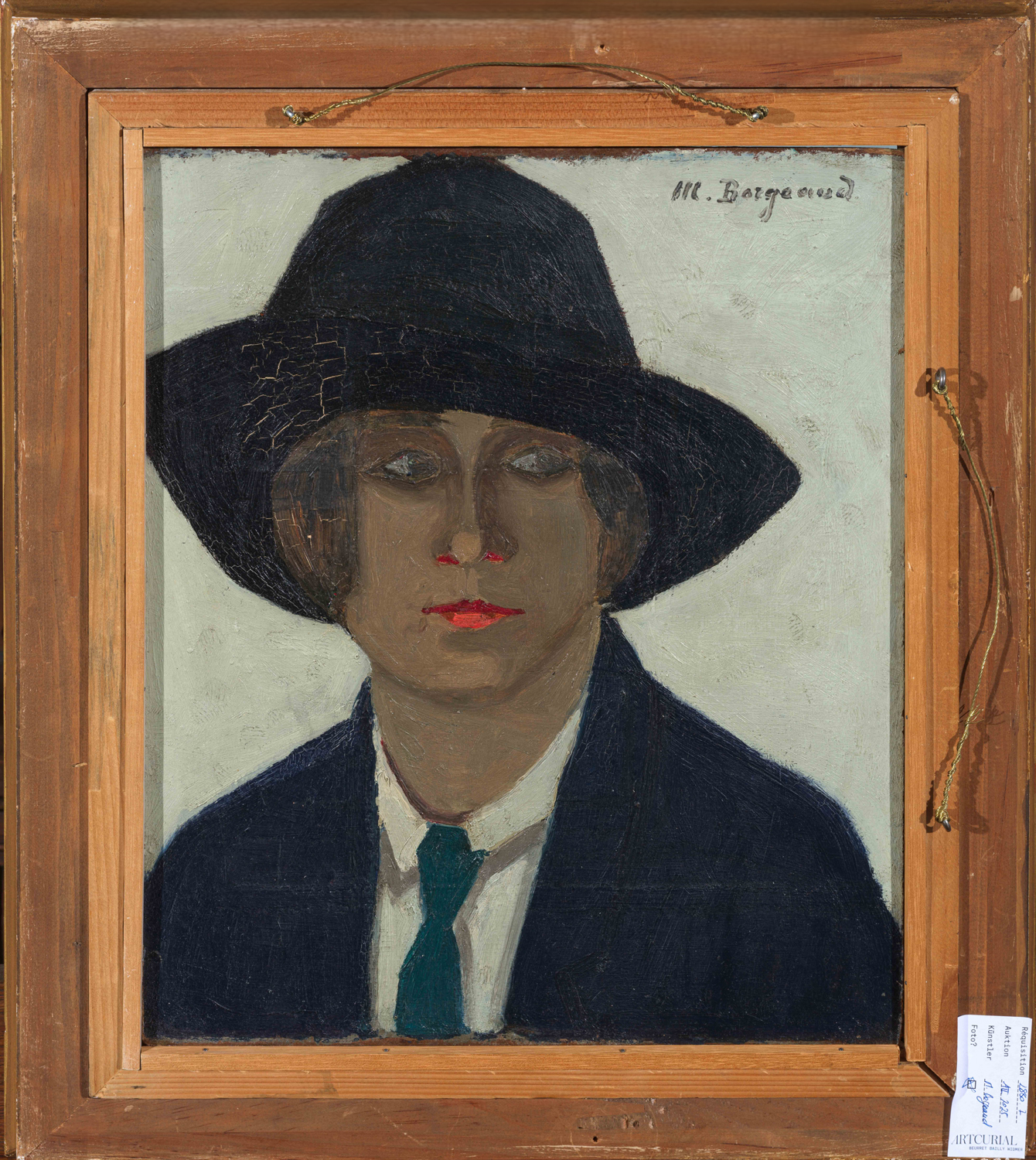 Marius Borgeaud - Dame lisant - 1923 / Femme à la cravate - 1916