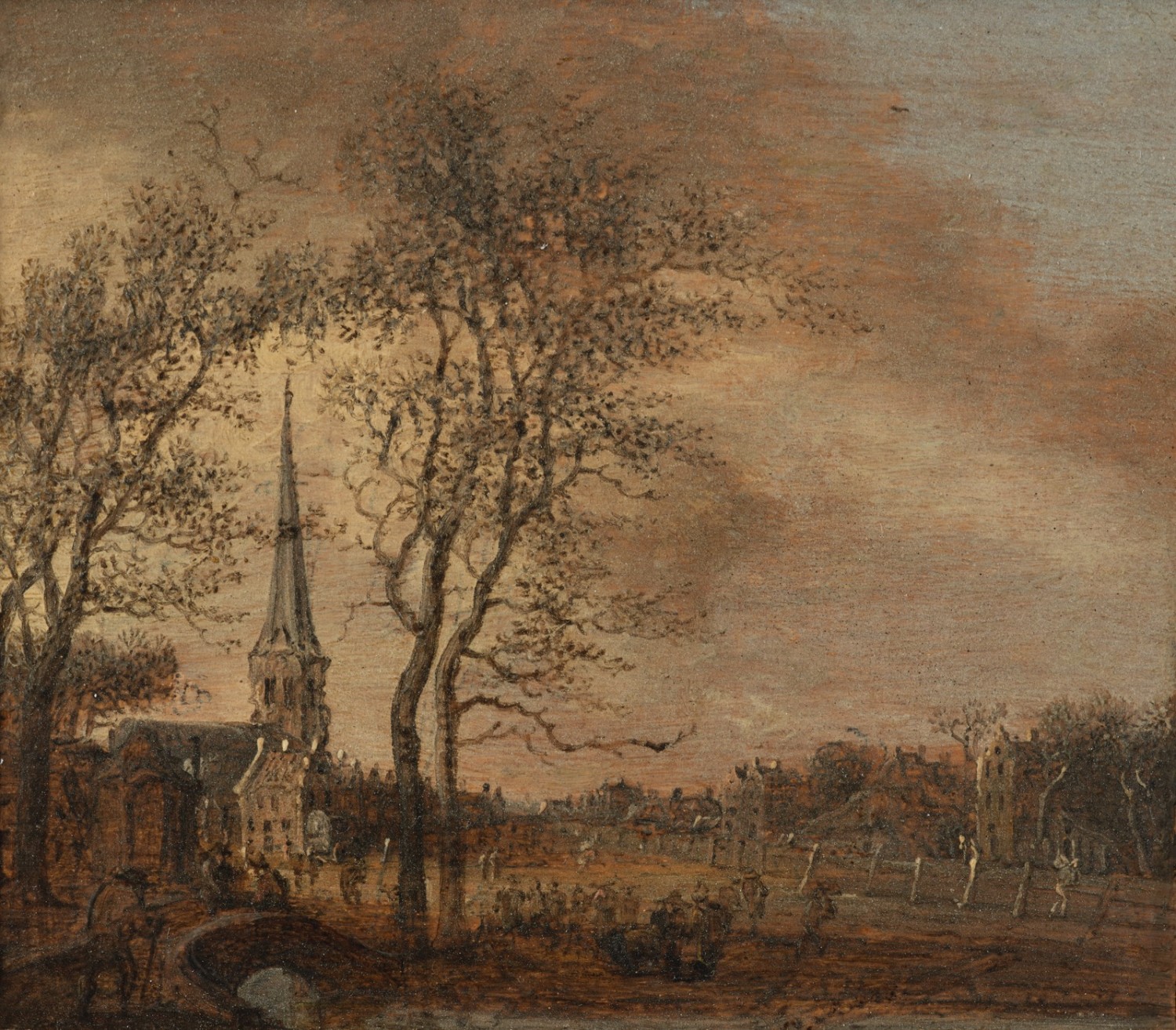 Anthony Jansz van der Croos - Paar von holländischen Landschaften