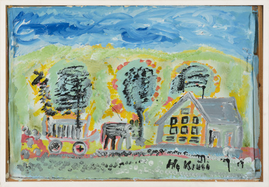 Hans Krüsi - Landschaft mit Bauernhaus