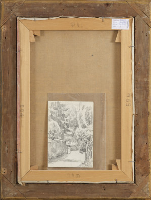 Eduard Boss - Spaziergängerin mit Sonnenschirm