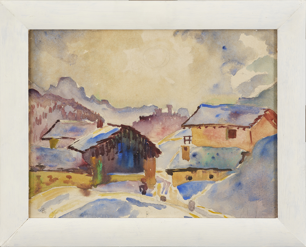 Giovanni Giacometti - Sole inverno, Schneestimmung in Maloja