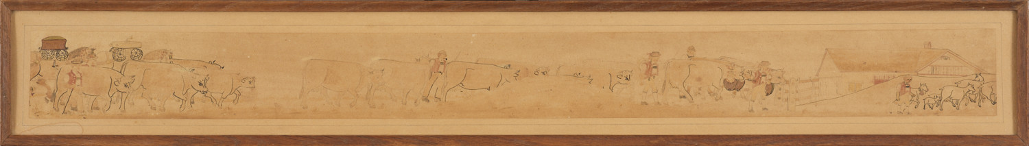 Johann Baptist Zeller - Alpaufzug, Fragment