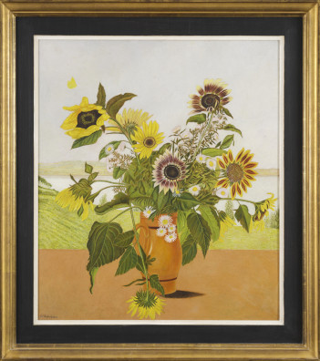 Adolf Dietrich - Sonnenblumenstrauss